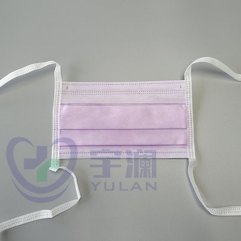 Disposable Medical Protective Surgical Face Mask with Tie on ASTM Level 3