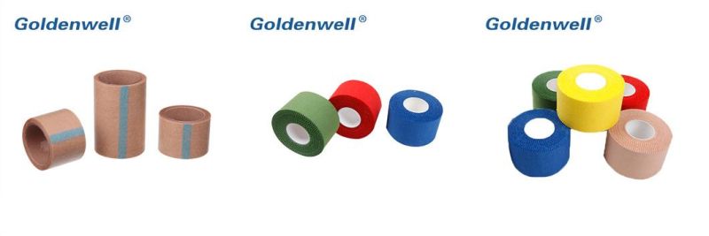 Cotton Fabric Sports Tape with CE & ISO & FDA Approved