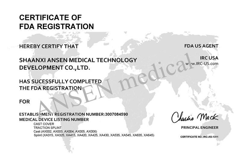 Ansen Medical Orthopedic Fiberglass Casting Tape Medical Consumables China Durable Against External Impact