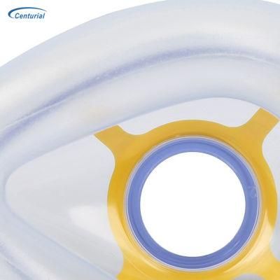 Nice Anesthesia Face Mask Size 6 Disposable Air Cushion PVC Anesthesia Mask