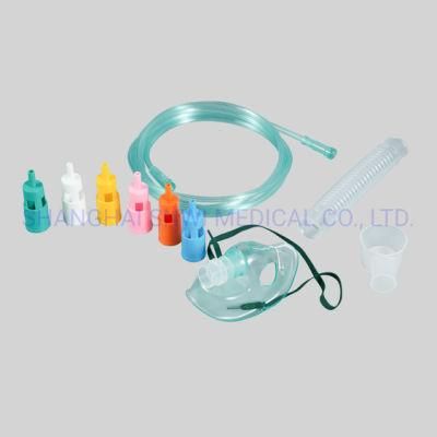 Adjustable Oxygen Venturi Face Mask Kits with Tube for Adult