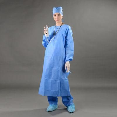 Nonwoven Disposable Surgical Gown Medical Gown for Hospital