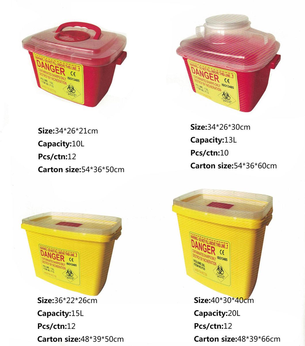 Various Sizes Square Round Shape Biohazard Disposal Containers Sharps Box