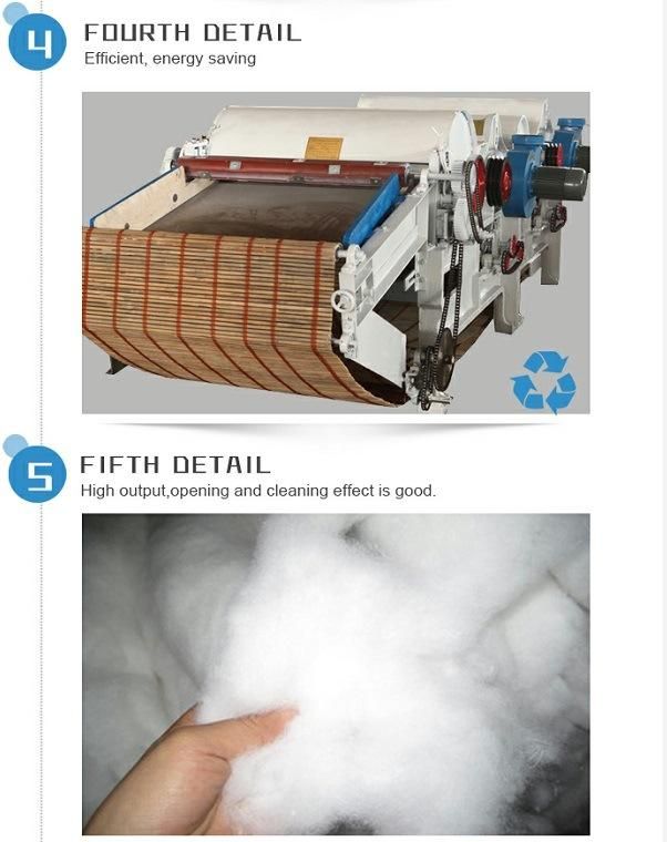Cotton Waste Recycling Machine with Lowest Price Yarn Fabric Fiber
