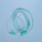 Transparent and Green PVC Medical Nasal Oxygen Tube