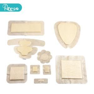 Top CE High Absorbent Sterile Surgical Disposable Medical Silicone Foam Dressing for Easing Pain