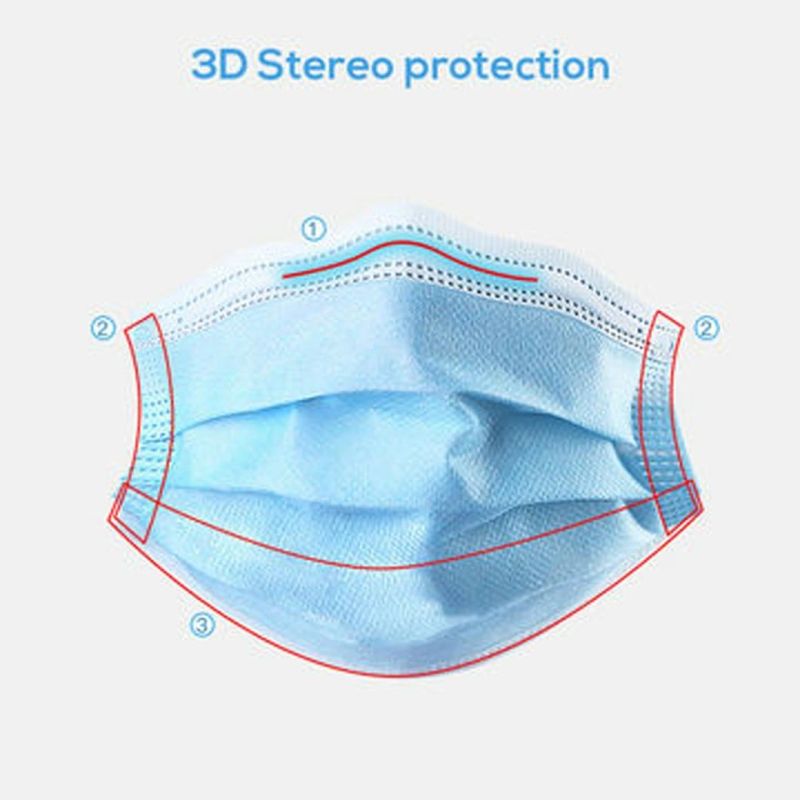 Surgical Face Mask Medical 3 Ply Disposable Protective Facemask Medical Supplier