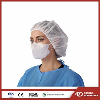 Surgical Disposable Nonwoven Nurse Cap/ Bouffant Head Cover