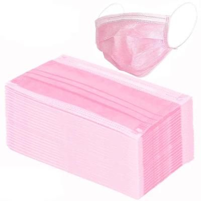 Hot Selling Disposable Face Mask White OEM Disposable Mask Pink for Clean Roon