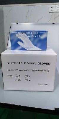 100 PCS Transparent Power Free Latex-Free Disposable Vinyl Gloves for Hairdressing