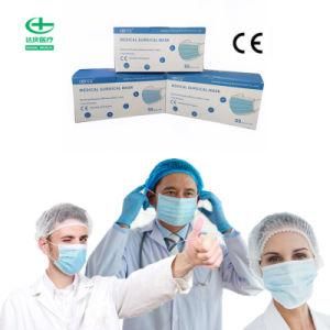 Surgical Eco-Friendly Comfortable Mask in Blue with CE Ear-Loop Non-Woven Fabric
