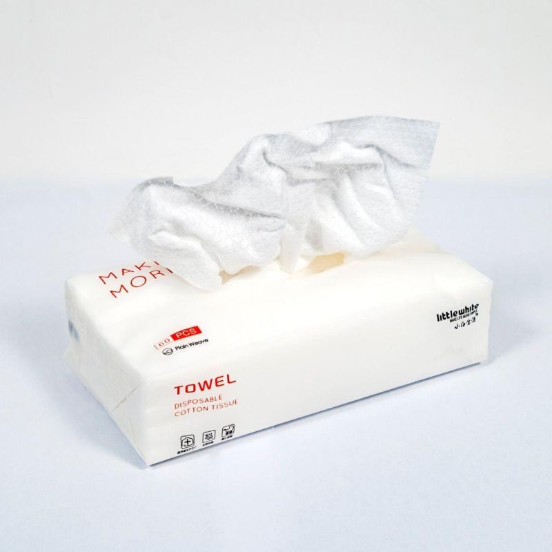 Disposable Facial Cotton Towels for Washing or Makeup Use Removable Non-Woven Facial Towels ISO Ce