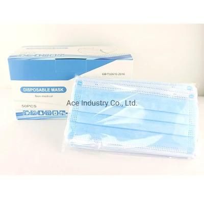 Disposable Protective Face Mask with Ear Loop