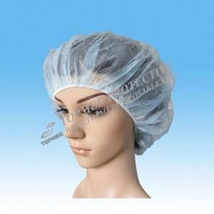 Nonwoven Disposable Bouffant /Mob Nurse Caps for Surgical Head Cover