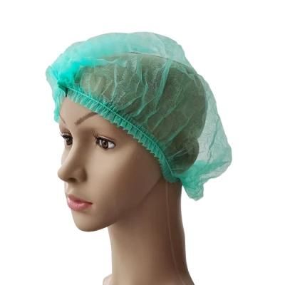 Disposable Printed Working Cap Bouffant Turban Cap with Sweatband Nurse Ponytail Scrub Caps for Food Industry