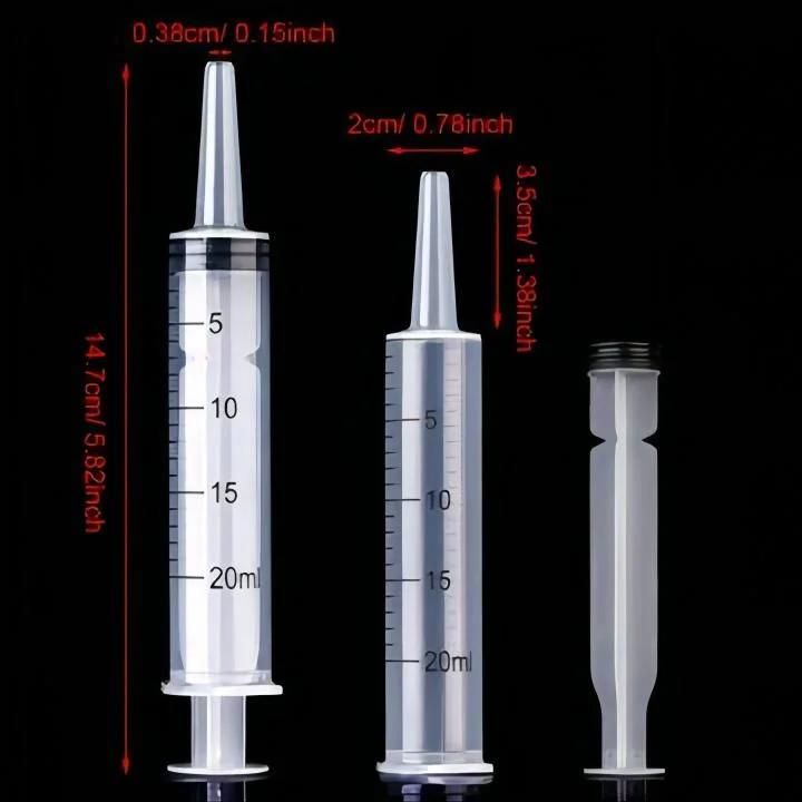 250ml 500ml Plastic Big Syringe with Long Tip