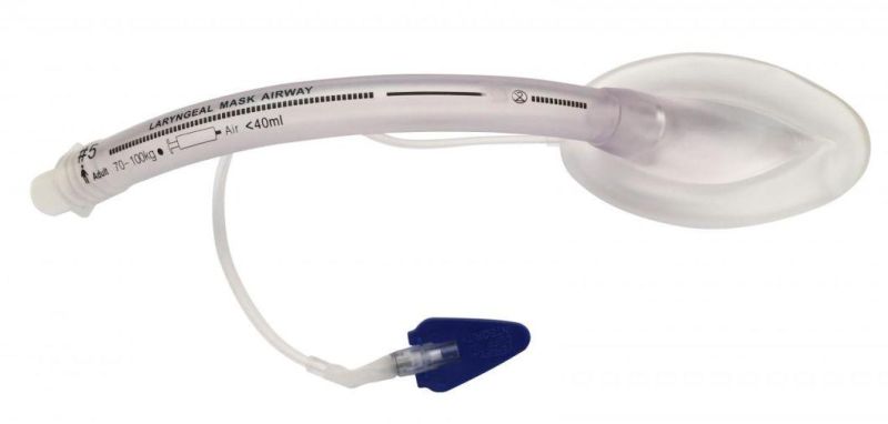 CE/ISO13485 Certified Single Use Silicone Laryngeal Mask for Aiaway Management Witt Factory Price