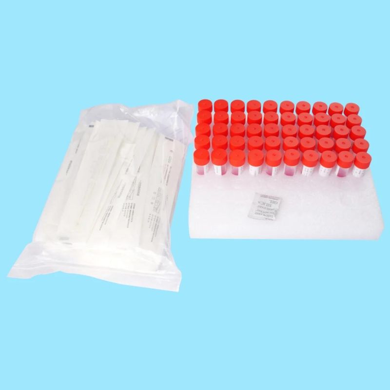 Disposable Specimen Sampling Collection Flocking Swab with Vtm Utm