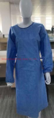 Level 2 Level 3 SMS with PE Film Disposable Surgical Gown Applied to Clinic Ward Lab with Non-Sterile