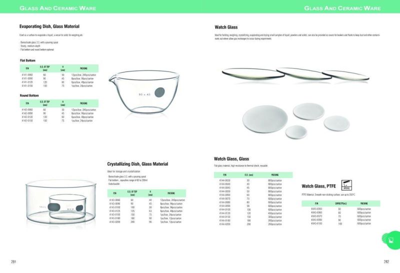 Surface of The Quartz Glass Material Dish Evaporating Dish