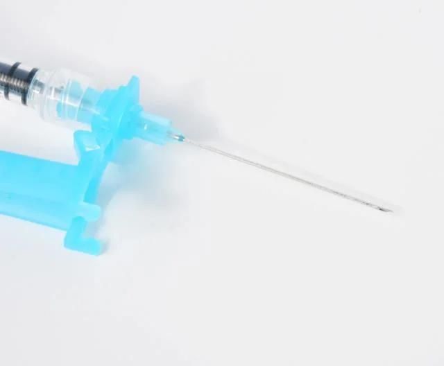 Disposable Medical Hypodermic Safety Syringe with/Without Needle for Injection, Manual Retractable