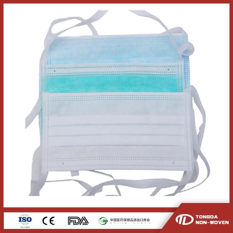 3 Ply PP Nonwoven Face Mask with Tie