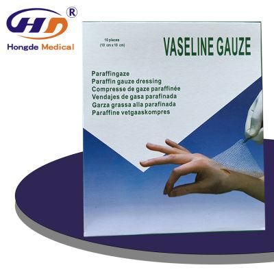 HD5 Sterile Paraffin Gauze Compress Gauze with CE/ISO