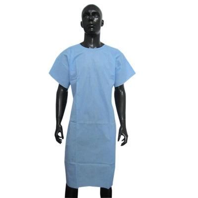 Disposable White Gown Nonwoven SMS Design Gown for Patients