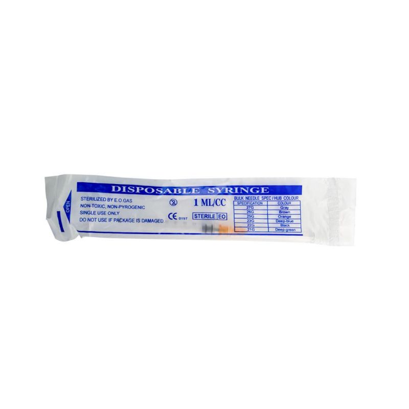 Medical Disposable Blister or PE Packing Syringes and Needles 1ml