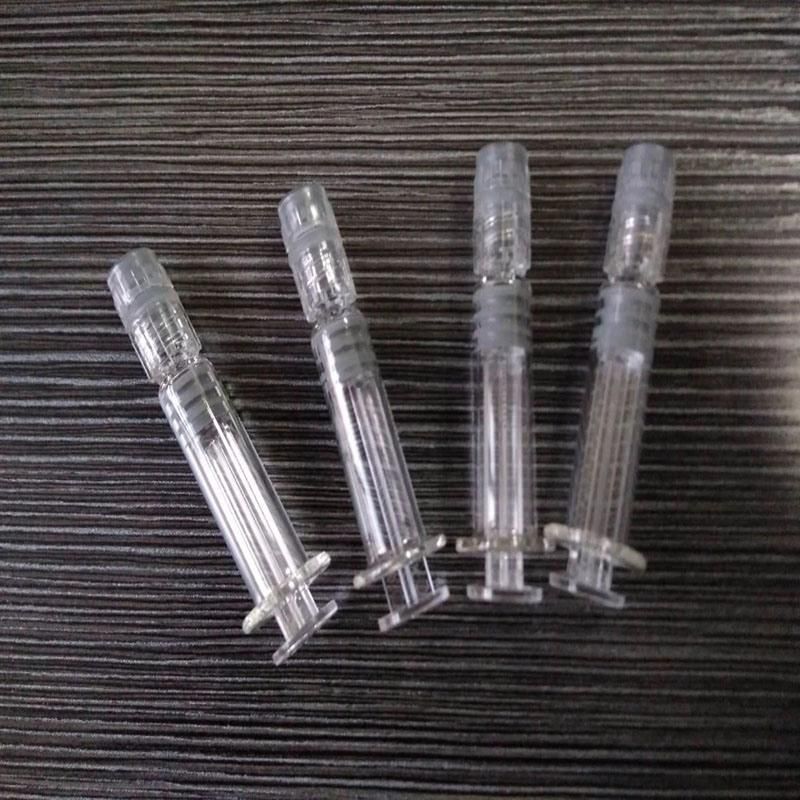 Disposable Luer / Luer Lock, Fine Needle Tube, Latex Pad Disinfection and Sterilization Gold /Silver Tube Syringe