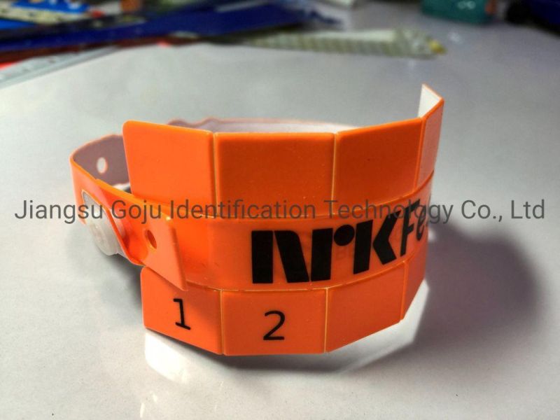 10 Tabs Bracelet ID Wristband