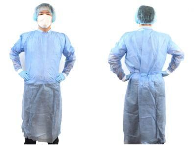 Disposable PP/SMS Isolation Gowns Surgical Gown for Medical Use