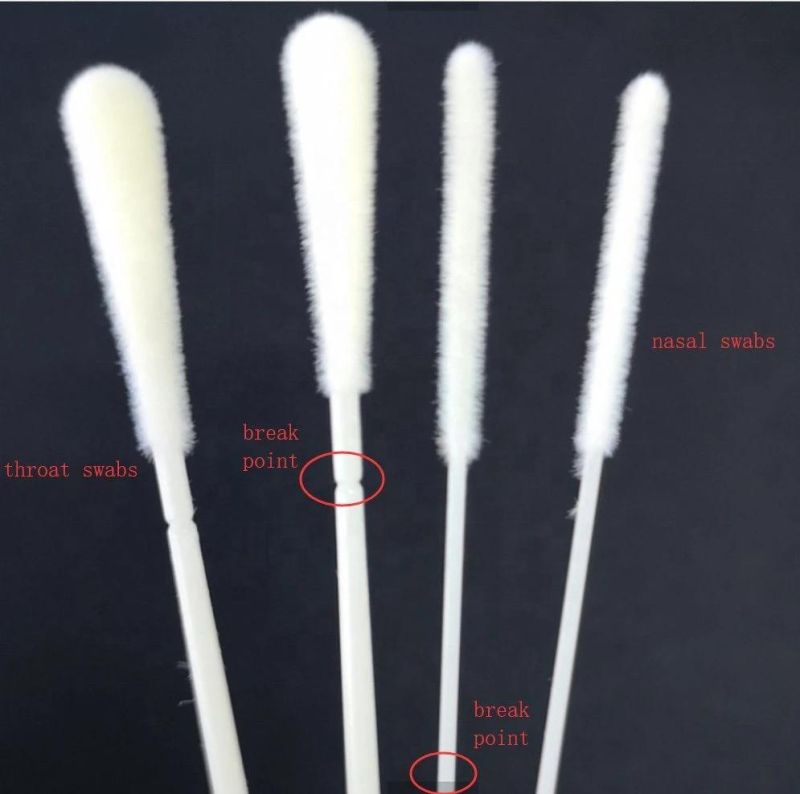 Disposable Sample Collection Nasal Nylon/ Oral Swab Individual Package