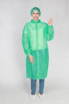 Disposable Hot Sale Nonwoven High Quality and Hot Sale Visitor Gown Disposable Lab Coat