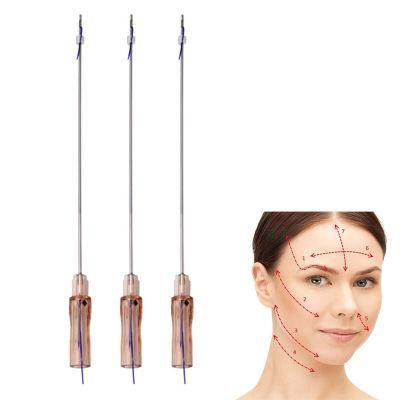 Korea Beauty Absorable Suture Facial Lift Cog 4D Pdo Thread with Cannula Needle