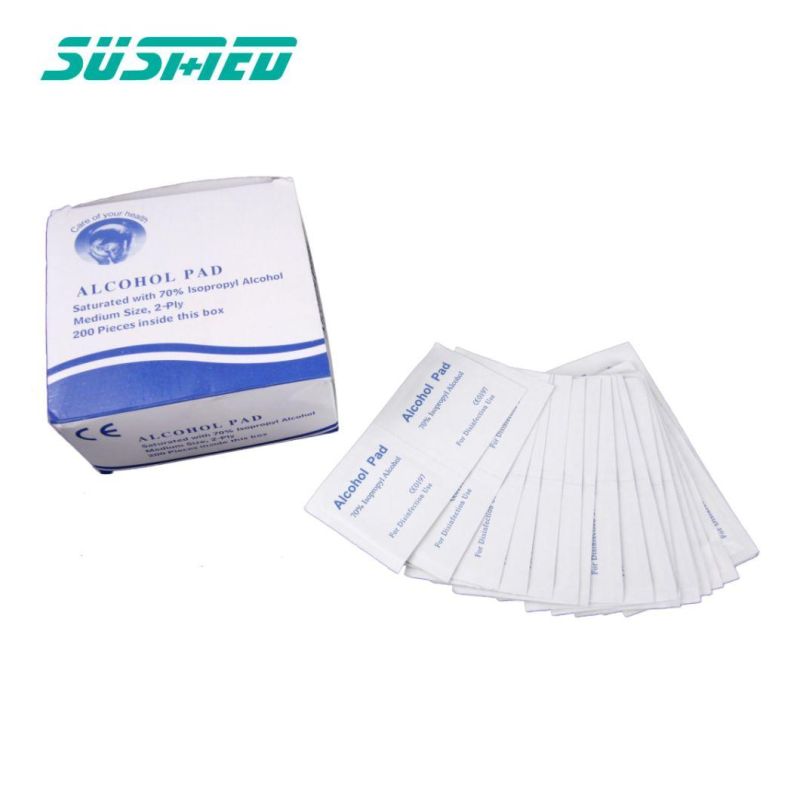 Non Woven Cheap Price 75% Wet Alcohol Pad Wipes Alcohol Prep Pads Wipes