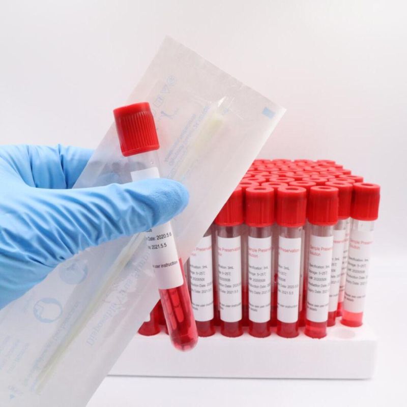 Disposable Viral Sampling Test Kits Nasal Swab Rna Virus Tube