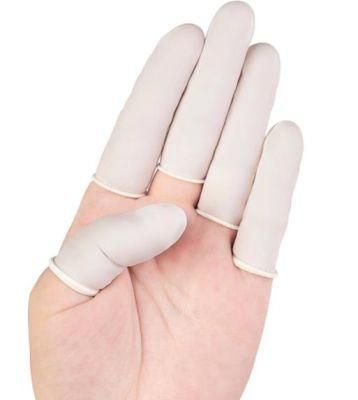 Low-Powder Latex Finger Cots White Rubber Finger Stalls