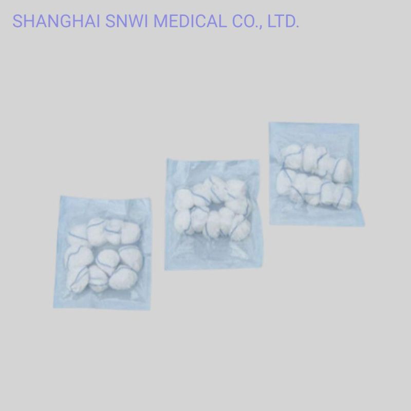 CE&ISO Approved Medical Disposable 100% Cotton Gauze Ball Used in Hospital
