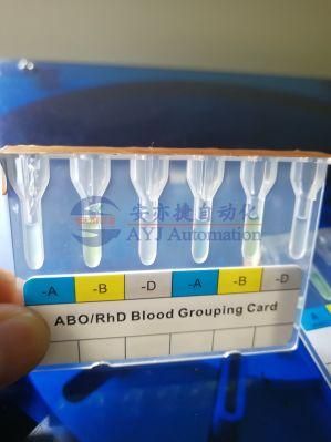 ABO blood grouping card