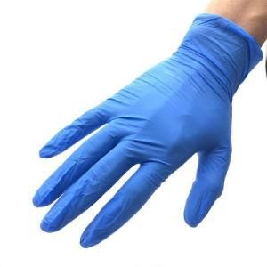 100PCS Medical Nitrile Gloves Bulk Blue Color Disposable Gloves Nitrile Material
