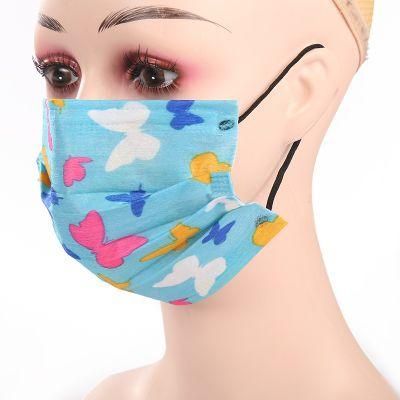 Disposable Non Woven Printing Face Mask Daily Wear Protective Health