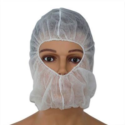 Disposable Nonwoven Hood Cap, with/Without Face Mask