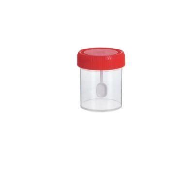 60ml Screw Cover Disposable Plastic PP Material Medical Test Stool Cup