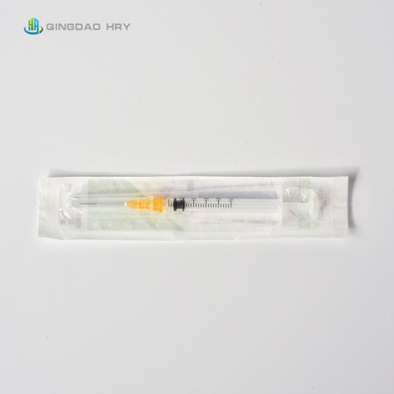 Medical Auto Disable Disposable Syringes with FDA CE ISO 510K 0.5ml -10 Ml