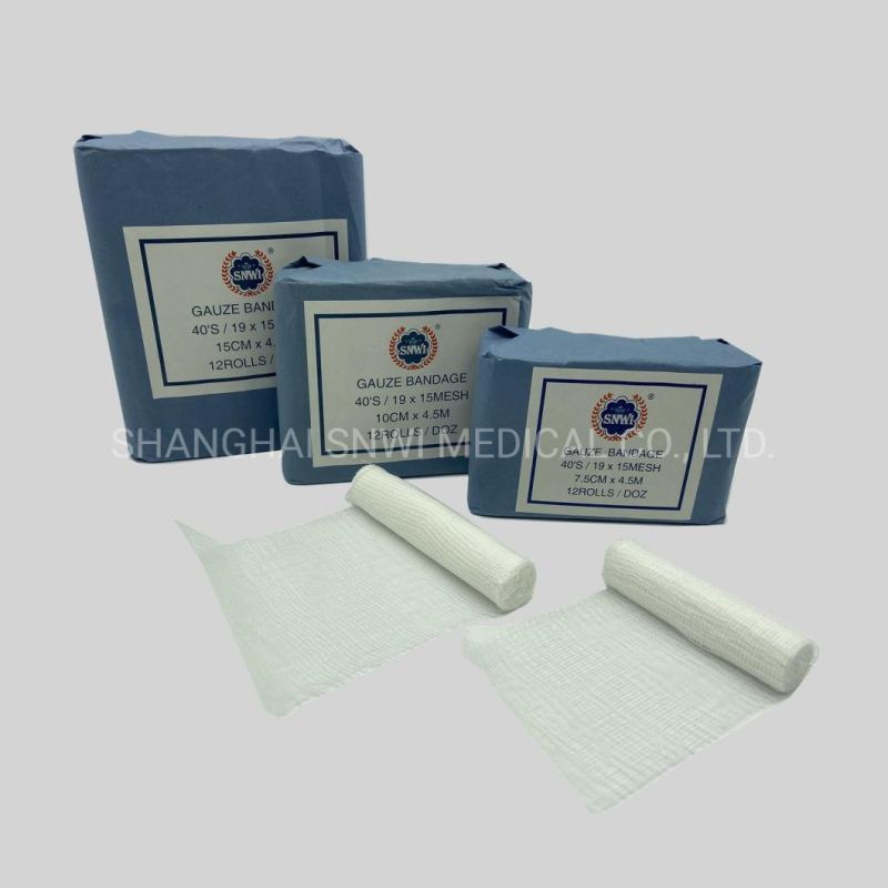 Hot Sale High Quantity Medical Supply Absorbent Gauze Roll Bandage for Hospital Use