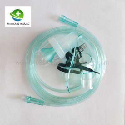 Oxygen Nebulizer Mask Disposable Medical Oxygen Nebulizer Face Mask with Oxygen Tube with CE and FDA Nebulizer Kit Nebulizer Set