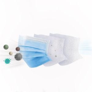 China Factory General Person Use Protective Face Mask Blue 3 Layer Non-Woven Facial Mask