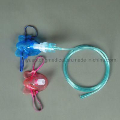 Medical Nebulizer Kit with Cartoon Mask for Child Single Use