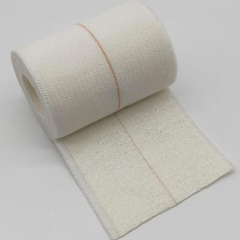 Customized Size Heavy Cotton Bias Fabric Strong Sport Breathable Elastic Adhesive Bandage Eab Tape